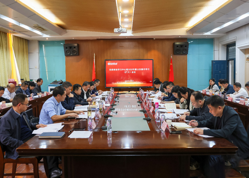 校党委理论学习中心组专题学习党的二十届四中全会精神