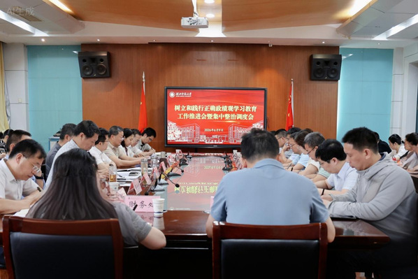 学校召开树立和践行正确政绩观学习教育工作推进会暨集中整治调度会